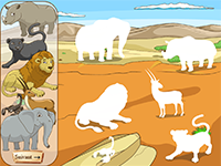 Les animaux d'Afrique, jeu sonore en ligne